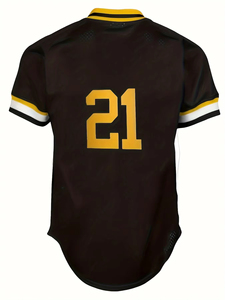 Pakistan Manufacturer Baseball Jersey Button <b>Down</b> Baseball Jersey Solid Color Baseball Jersey - Product Image 2