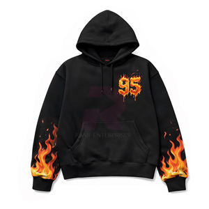 Sudadera con Capucha Personalizada de Algodón 100% con Estampado Gráfico DTG, Gruesa, de 400 g/m², con Pedrería, Ecológica, para Invierno - Product Image 1