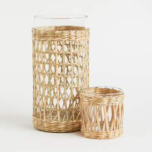 Seagrass <b>cup</b> cover glass holder sleeve coffee pitcher holders factory price drinkware accessory - Product Image 4