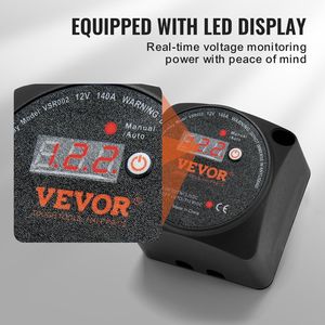ชุดแยกแบตเตอรี่คู่ 12V 140 แอมป์ พร้อมรีเลย์ไวต่อแรงดันไฟฟ้า VSR หน้าจอ LCD โหมดอัตโนมัติและโหมดแมนนวลสำหรับยานพาหนะ 12V - Product Image 3