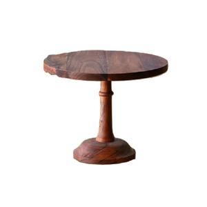 Support à gâteau en bois à un seul niveau, forme personnalisée, plateaux de présentation de desserts, parfait pour les mariages, les anniversaires, les événements - Product Image 1