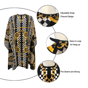 ผ้าคลุมตัดผมคุณภาพพรีเมียม ขายดี ปี 2026 ผ้าคลุมช่างทำผมลายพิมพ์ ผ้ากันเปื้อนคุณภาพสูง ผ้าคลุมตัดผม - Product Image 3