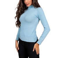 Pull d'hiver personnalisé en pur cachemire pour femmes, style décontracté et ample, pull tricoté de couleur unie à col rond, exportation depuis BD