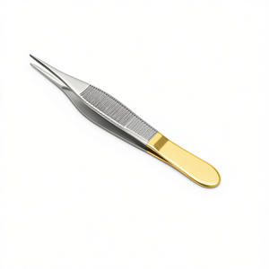 Pinzas Adson Curvas de Acero Inoxidable TC, Instrumento Quirúrgico Manual para Kits Quirúrgicos - Product Image 1