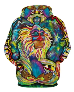Sudadera con Capucha Holgada de Moda, con Estampado Digital 3D Africano, 100% Poliéster, de Secado Rápido, para Otoño, Venta al Por Mayor - Product Image 1