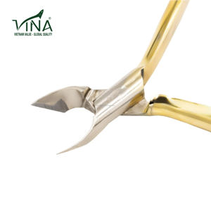 คีมตัดเล็บสีทองทำจากเหล็กกล้าคาร์บอน VNN-999สำหรับดูแลรักษาเล็บเท้าที่แม่นยำ - Product Image 1