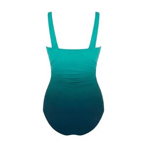 Traje de Baño de una Pieza para Mujer, Marca Privada, con Cuello en V y Diseño Fruncido - Product Image 3