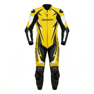 Combinaison de course moto en cuir sur mesure, Moto GP, une pièce, équipement de protection pour moto, combinaison de motard en cuir de vachette, fabricant OEM - Product Image 2