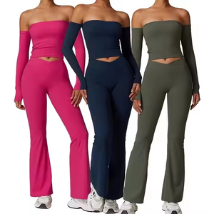 Conjuntos Deportivos de Yoga de Alta Calidad para Mujer, Ropa Deportiva Suave, de Secado Rápido, Conjuntos de 2 Piezas para Gimnasio y Entrenamiento - Product Image 6