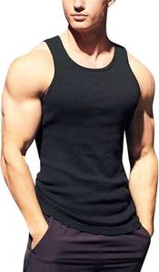 Camiseta Deportiva sin Costuras para Hombre, Talla Grande, Cuello Redondo, 100% Algodón/Spandex, Anti-Pilling, Anti-Encogimiento, Estilo Casual Elegante - Product Image 2