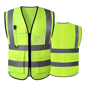 Gilet de travail réfléchissant de classe 2 FMF pour hommes, fluorescent, ignifuge, imperméable, en polyester, vêtements de chantier pour l'été - Product Image 6