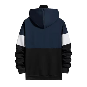 Sudadera con Capucha Premium para Hombre, Color Azul Marino, Blanco y Negro, Estilo Casual, Sudadera con Capucha para Invierno, Chaqueta con Capucha de Moda, Manga Larga - Product Image 2