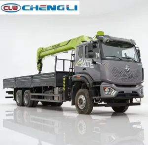 Camion grue HOWO 6x4 avec grue télescopique de 10 à 25 tonnes, camion grue de levage lourd pour la construction - Product Image 6