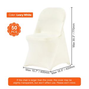 Coprisedie Universali in Spandex Elasticizzato Lavabili e Rimovibili per Matrimoni e Festività - Product Image 5