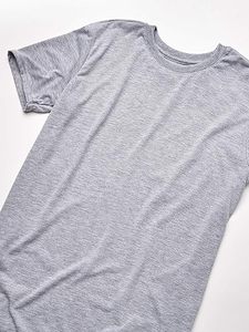 T-shirt de performance pour homme 100 % coton, anti-humidité, séchage rapide, respirant, écologique, avec logo frontal - Product Image 2