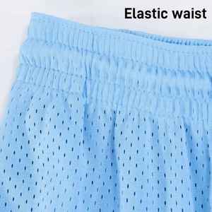 Shorts de sport pour hommes en maille 100% polyester, double couche, vierges pour sublimation, avec entrejambe de 5 pouces, pour le basketball et le streetwear, personnalisables - Product Image 3