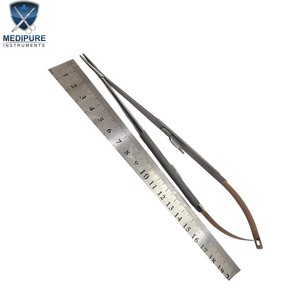 Premium Micro Needle Holder Stainless Steel Precision Microsurgical <b>Instrument</b> for Ophthalmic <b>Neurosurgery</b> ENT Plastic - Product Image 1