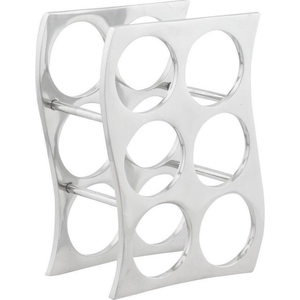 Modern Black Metal 5 Bottle Freestanding <b>Wine</b> <b>Rack</b> Holder Stylish Iron <b>Wine</b> Storage Organizer Shelf For Home Kitchen Dining Room - Product Image 4