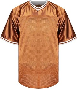 Maillot de baseball personnalisé pour homme en maille bronze, manches courtes, col en V, respirant, uniforme imprimé par sublimation, toutes saisons, vêtements pour adultes - Product Image 3