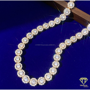 Collar de Diamantes Moissanite de Lujo en Plata de Ley 925 con Piedras de Corte Redondo para Joyería Elegante para Mujer - Product Image 3