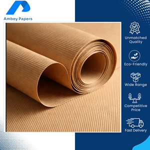Highly Demanded Indian Manufacturer Supply Best Quality 40-80 GSM Recyclable Wholesale Ribbed Kraft Paper for Sale - Product Image 4