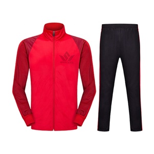 <b>Men's</b> <b>White</b> Navy Tracksuit Set Full Zip Stand Collar <b>Jacket</b> with Mesh Panel Sleeves and Jogger Pants Quick Dry Sportswear - Product Image 3