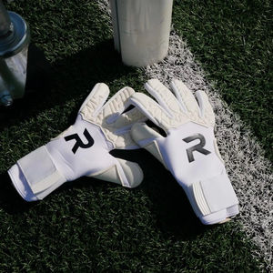 Gants de gardien de but professionnels, blancs, en latex, avec grip, respirants, protection des doigts, football, unisexe, entraînement en plein air, utilisation en match - Product Image 4