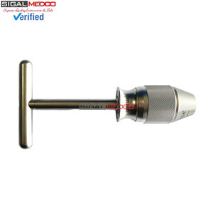 Self-Locking Reusable Stainless Steel Veterinary Surgical Instrument Orthopedic <b>Hand</b> <b>Drilling</b> Chuck Handle for Dog - Product Image 2