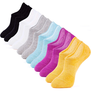 Calcetines Tobilleros al por Mayor 2026, Color Sólido, 100% Algodón, Transpirables, Tejidos, Finos, para Uso Diario Casual de Adultos en Verano - Product Image 1