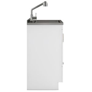Mobile Lavanderia Bianco Cardinal da 28 Pollici con Rubinetto e Lavello in Acciaio Inox, Elettrodomestico Premium - Product Image 3