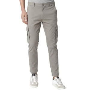 Twill-Sports OEM Men's High Quality 100% Polyester Canvas <b>Cargo</b> Pants Quick Dry Breathable Customized Logo Six-Pocket Casual - Product Image 1