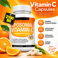 Capsules de Vitamine C Liposomale 2100 mg par Portion, 90 Comprimés, Soutien Immunitaire, Formule Antioxydante, Complément Alimentaire, Bien-être Quotidien