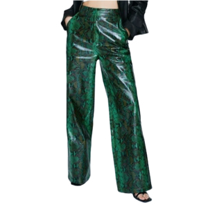 Pantalones de Mujer de Último Diseño en Cuero, Hechos a Medida, a Bajo Precio, para Adultos - Product Image 1