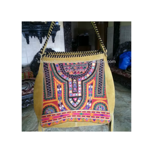 Vintage Tribal Banjara <b>Bag</b> Purse Handmade Leather Handbag Ethnic Embroidered <b>Boho</b> Style Women Fashion Shoulder Hand <b>Bag</b> - Product Image 1