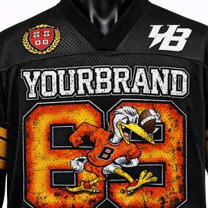 เสื้อฟุตบอลอเมริกันแบบสั่งทำขายดีที่สุด ระบายอากาศได้ดี แห้งเร็ว พิมพ์ลายแบบซับลิเมชั่นตามสั่ง - Product Image 5