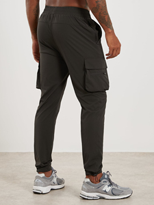 Pantalon de jogging OEM en gros, vierge, personnalisable, en molleton uni, couleur chair, pour homme - Product Image 3