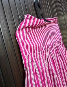 Falda midi plisada a rayas de cintura alta para mujer, estilo casual, tejida, cómoda y ajustada - Product Image 5