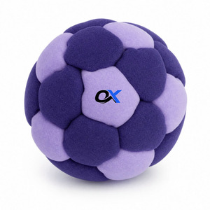 Oxva Industries Premium Brown Suede <b>Hacky</b> <b>Sack</b> Ball-Lightweight Eco-Friendly High Quality Soft Juggling Ball for All Ages - Product Image 4
