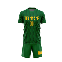 Setelan Jersey dan Celana Pendek Sepak Bola Cetak Berkualitas Premium dengan Warna yang Dapat Disesuaikan 100% Poliester Desain Unisex