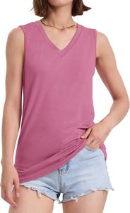 Camiseta sin mangas para mujer, ligera, de algodón y spandex, material transpirable, corte ajustado, para uso diario, ropa de moda, proveedor mayorista - Product Image 2