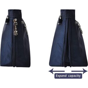 Organizer Espandibile XL in Nylon Blu Navy per Borse, Inserto Modellante per Borse a Mano - Product Image 2