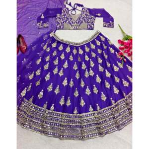 Magnifique Lehenga Choli XL pour occasions spéciales avec dupatta en polyester - Product Image 5