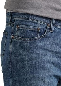 Pantalon en jean ample pour homme, style patchwork délavé, personnalisé, pour fabricants de vêtements - Product Image 3