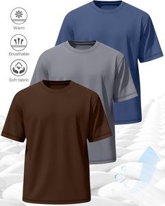 เสื้อยืดผู้ชายดีไซน์ใหม่ ผ้าฝ้ายใส่ได้ทุกวัน ดีไซน์เรียบง่าย ระบายอากาศได้ดี สวมใส่สบาย น้ำหนักเบา เหมาะสำหรับใส่ลำลองในฤดูร้อน จากผู้ผลิต - Product Image 3