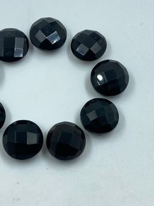 Pierre précieuse en onyx noir, taille ronde, forme ronde, pierre brute, 28,58 carats - Product Image 3