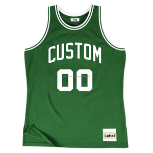 Custom Green Basketball Jersey Men Women Tank Top Sublimation Printing Breathable Mesh Fabric Adult Unisex Basketball Jersey - Product Image 5