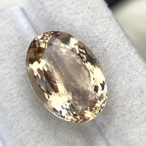 Piedra de Morganita Natural Certificada, Corte Ovalado, con Excelente Color y Brillo, Beryl Natural de 9.14 Quilates, Limpia con Lupa - Product Image 1