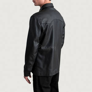 Chaqueta de Cuero de Cordero para Hombre de Calidad Boutique, Venta al por Mayor de Cuero Genuino Premium - Product Image 6