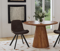 Ensemble de meubles de banquet pour hôtel de luxe, table ronde en bois de grande taille, finition naturelle, table centrale, produit de qualité supérieure