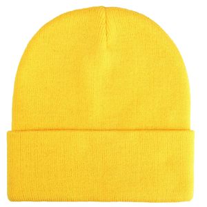 Stylish Custom Acrylic Beanie Hat Jacquard Knit <b>Winter</b> <b>Cap</b> with Embroidery Logo Double Layer Cuffed Construction Head - Product Image 1